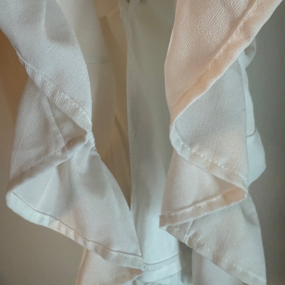 Altar'd State Flutter Sleeve Dress Women's XS White Fit & Flare EUC - Picture 5 of 9